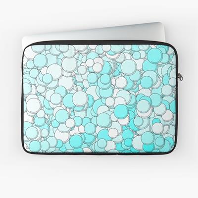 Turquoise and White Bubbles