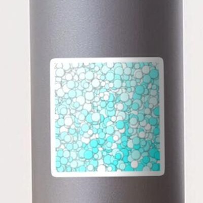 Turquoise and White Bubbles