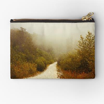 White Gravel Path Into Fog