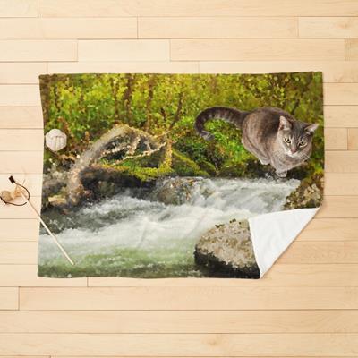 White Water in a Rocky Stream