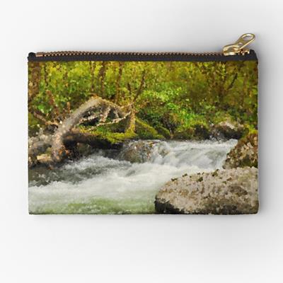 White Water in a Rocky Stream